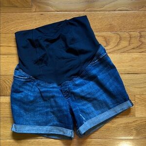 Isabel Maternity by Ingrid & Isabel Blue Jean Shorts with Stretch Waistband